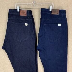 Barbell Apparel Mens Jeans 34Xx33 Lot Of 2 Blue Denim Straight Stretch Athletic